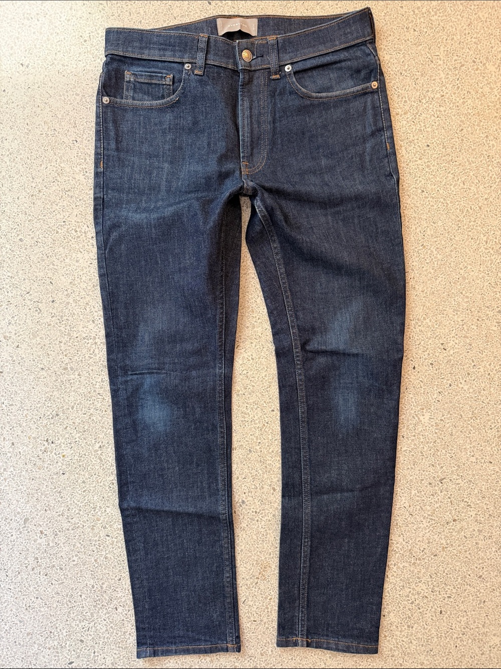 Everlane Men's Dark Raw Blue Slim Fit Jeans 30 x 30